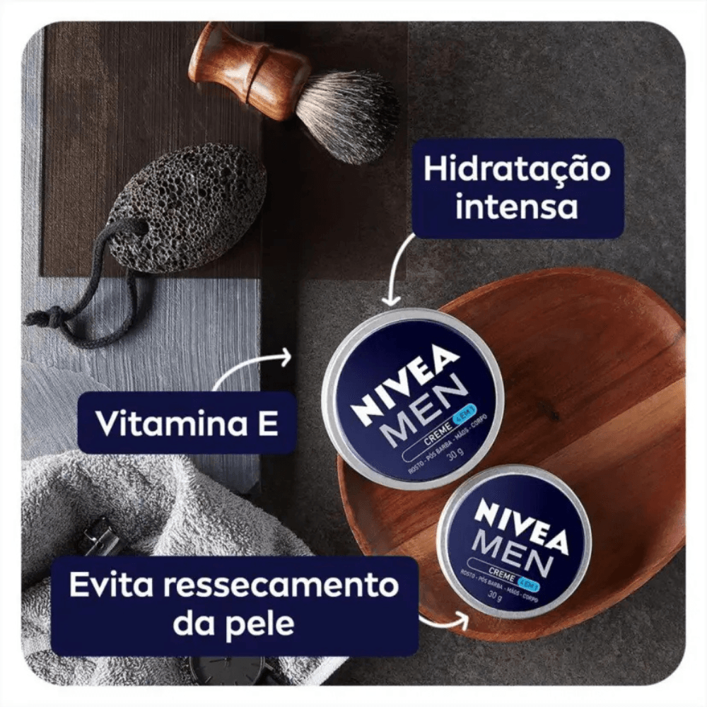 Creme Hidratante Nivea Men 4 em 1 com 30g